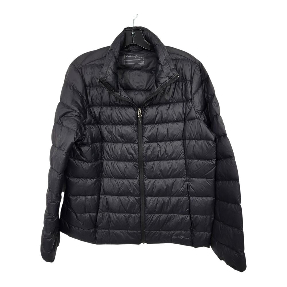 Eddie Bauer CirrusLite Down Puffer Jacket Women XL Black Warm Winter Ski Outdoor